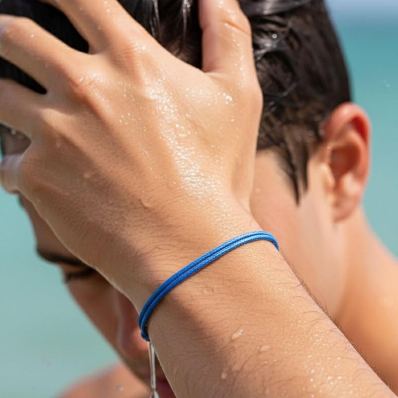 Luck Strings Adjustable Wax Nylon Cord Bracelet for Men Women Adult - Vegan Leather String | Unisex Waterproof Nautical & Surfer Style Friendship Gift, Minimalist - Image 4